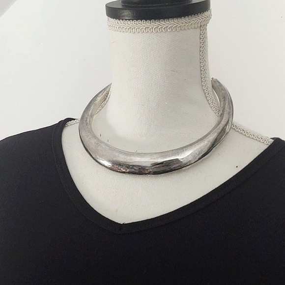 Vtg Estate Bat-Ami Israeli 925 Statement Necklace - Picture 2 of 11